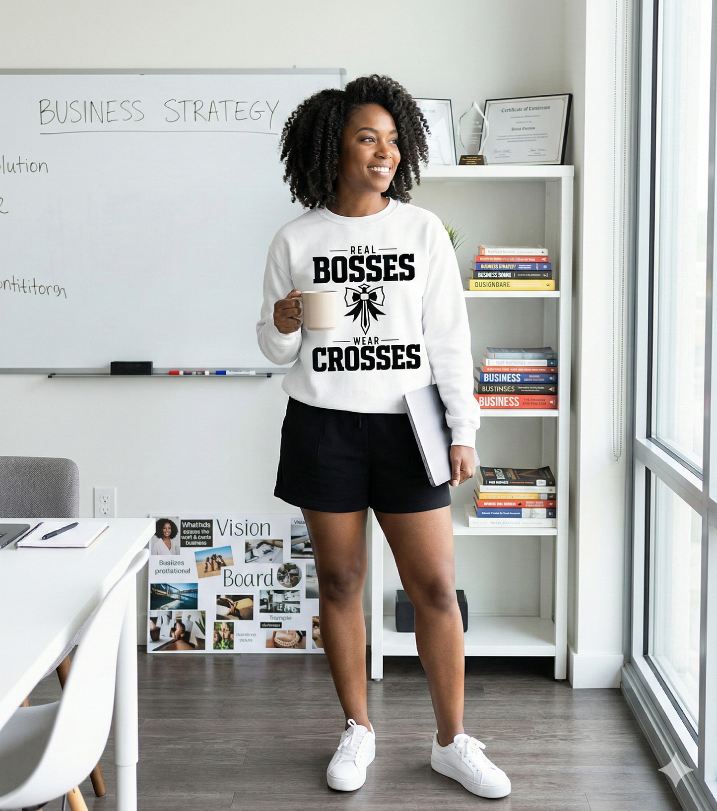 Unisex Lightweight Crewneck Sweatshirt - Nisgav Migdal Oz Apparel